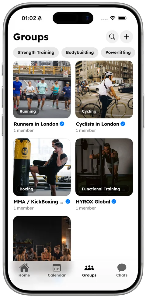 Spotter groups screen
